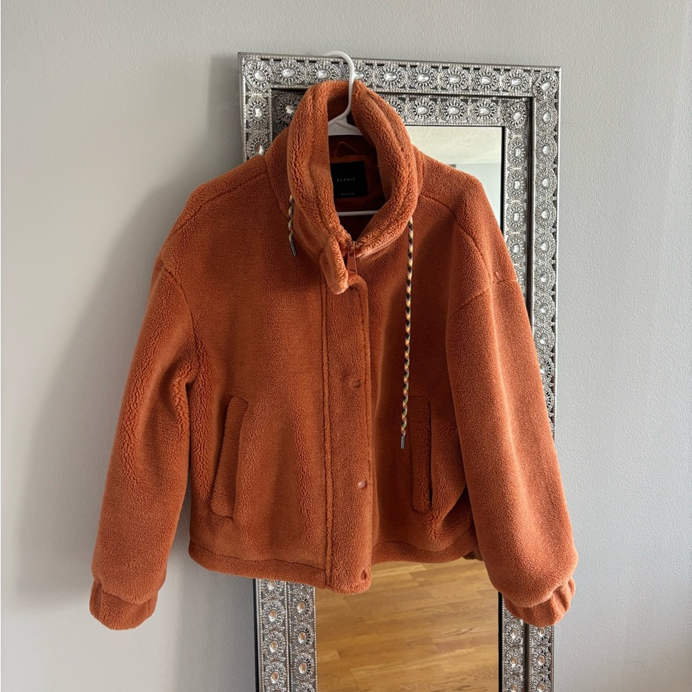 Elodie orange fleece jacket